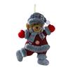 Christmas Plush Ornaments Cute Snowman Santa Elk Bear Doll Hanging Pendant Christmas Tree Decoration for Walls Windows Doors Home Decor