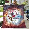 Famous Film Role Nezha Printed Soft Blanket  Living Room Bedroom Sofa Bed Blanket  Gift Portable Picnic Blanket Luxury Gift