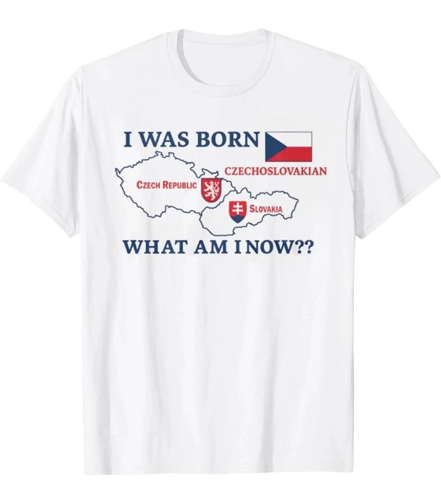 Funny Czechoslovakia I Was Born There Czech Republic Slovakia History Shirt  Unisex T-Shirt XXXXL