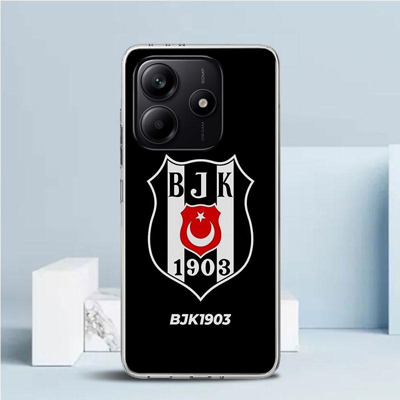 B-Besiktas B-BJK Coque Souple pour Xiaomi Redmi Note 15 14 13 12 Pro Plus Étui de Téléphone 14S 11S 11T 11E 10S 10 4G Coque à Motif Redmi