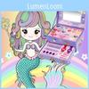 Magical Unicorn Kids Cosmetic Toy Set With Eyeshadow Nail Polish Toys Makeup
