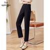Women's High-Waist Cropped Casual Harem Pants with Belt