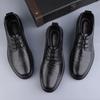 New Fashion Men Oxford Shoes Genuine Leather Mens Oxfords Shoes Casual Wedding Dress Footwear Soft Lace-up Formal Business Shoes
