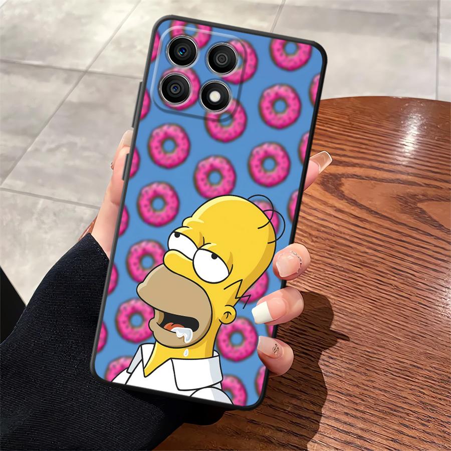 Funda Phone Cover Case for Honor X9a 70 X9 X7a 90 Lite X9c X8 8X S-simpsons Donut