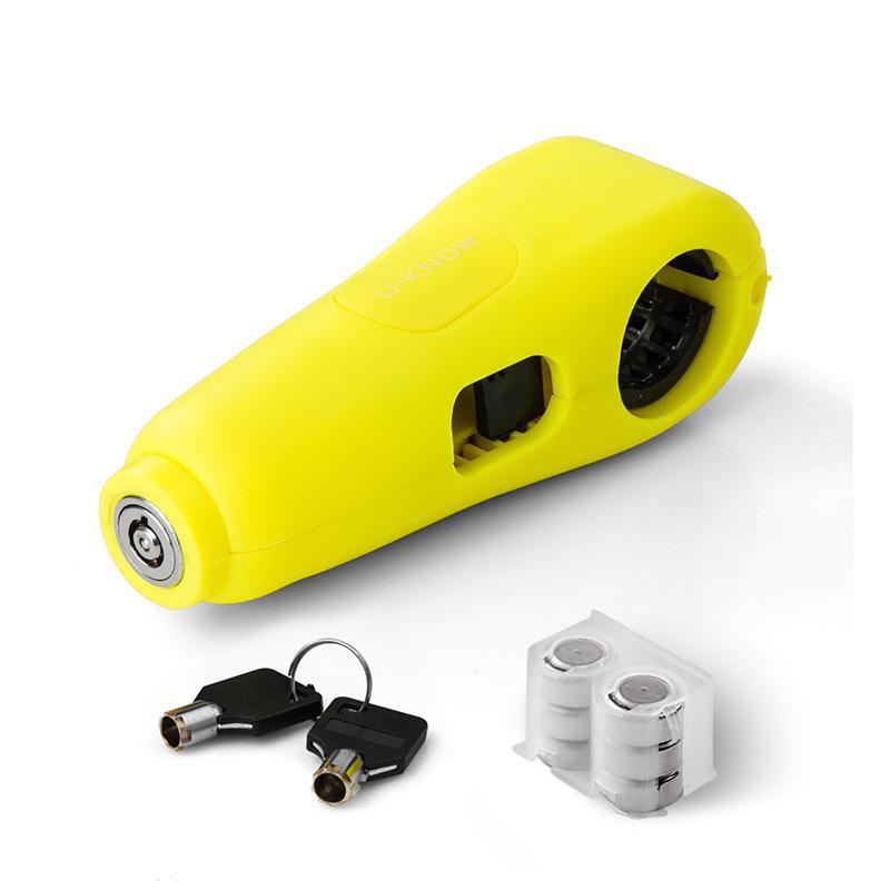 Electric Car Anti-Theft Handlebar Lock with Throttle Lock and Horn for Scooters and Motorcycles