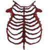 Skull Skeleton Hollow Out Decor Halloween Cosplay Party Stage Dress Up Accessory