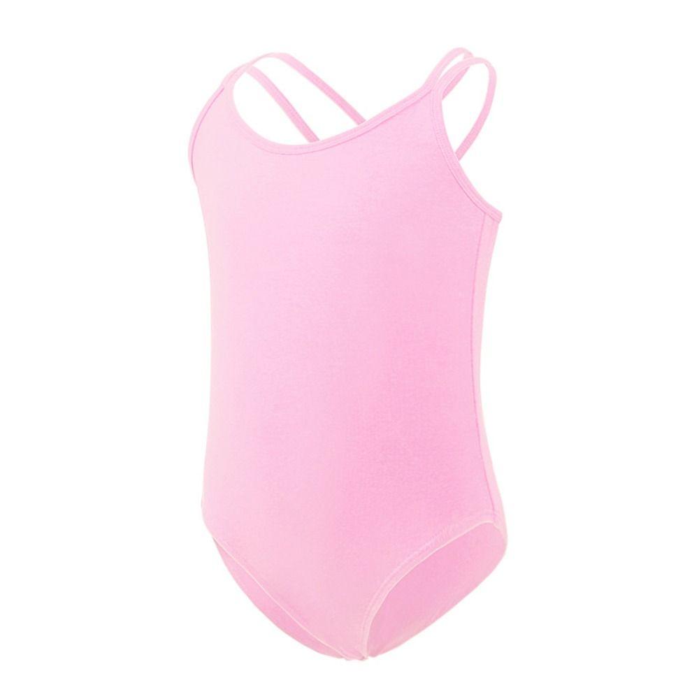 Double Camisole Girls Ballet Leotard Elastic Ballerina Outfits Fashion Dance Bodysuit  Performance