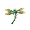 Green Enamel Dragonfly Brooch for Women Flying Animal Fashion Clothing Pins Enamel for Women Accessories