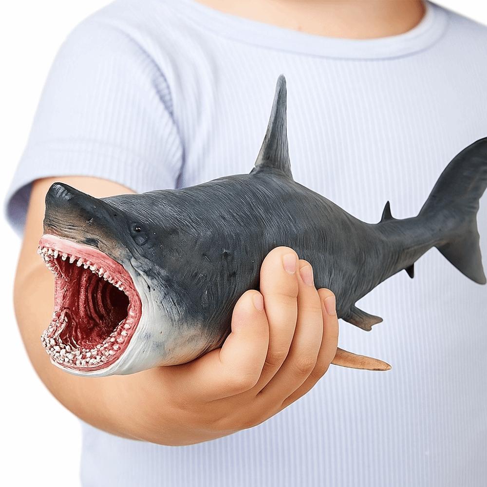Plastic Ocean Animals Ornaments Realistic Simulated Shark Decorations  Children Toys