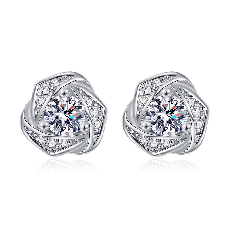 

Dazzling Heart Mori-Style Sterling Silver s925 Earrings for Women - Versatile, High-End Design for Summer 2025 Sterling Silver 925