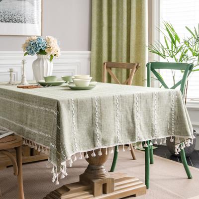 Bohemian Tassels Tablecloth Waterproof and Oil-Resistant Table Cloth Washable Tablecloth Tea Table Dining Table Decoration