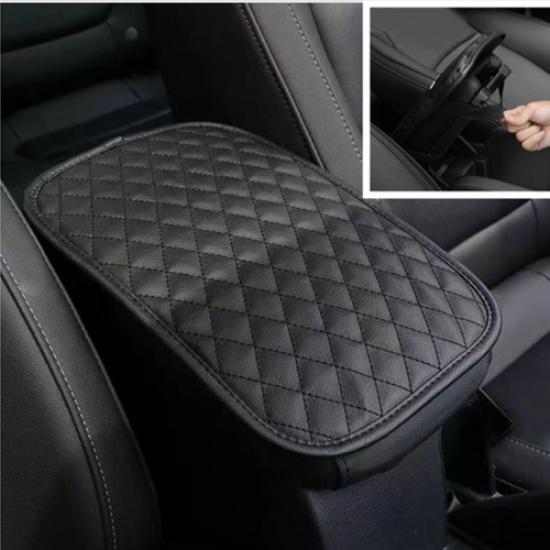 Leather Car Armrest Pad Protector Cover SUV Center Console Box Cushion Protector
