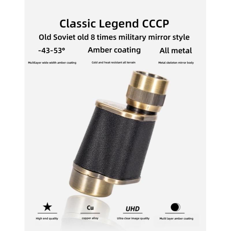 8X30 Military Professional Monocular Telescope Powerful Binocular Remote All Metal Low Light Night Vision Hunting