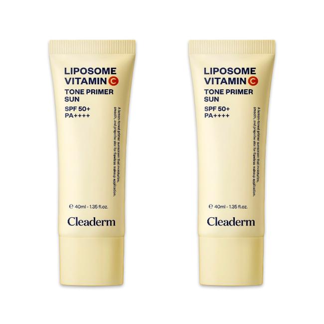 Cleaderm Liposome Vitamin C Tone Primer Sun 40ml (3 Options) - DAISO