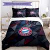 Set Lenzuola 3 Pezzi con Stampa Modello Bayern Monaco Morbido Delicato sulla Pelle Lavabile Copripiumino e Federe Set Tutte le Stagioni Camera da Letto
