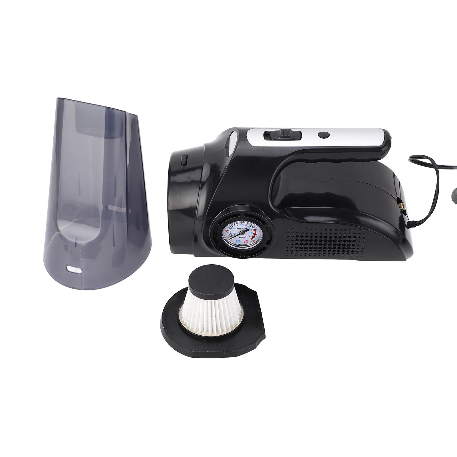 

2 в 1 автомобильный пылесос для накачивания шин, мощный всасывающий аварийный воздушный насос 12 В 120 Вт