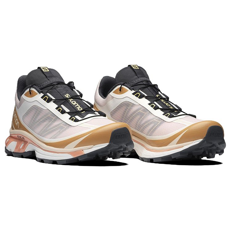 SALOMON XT-6 FT Comfortable Durable Fabric Wear-Resistant Low-Top Trail Running Shoes Unisex Sneaker White Platinum 416205