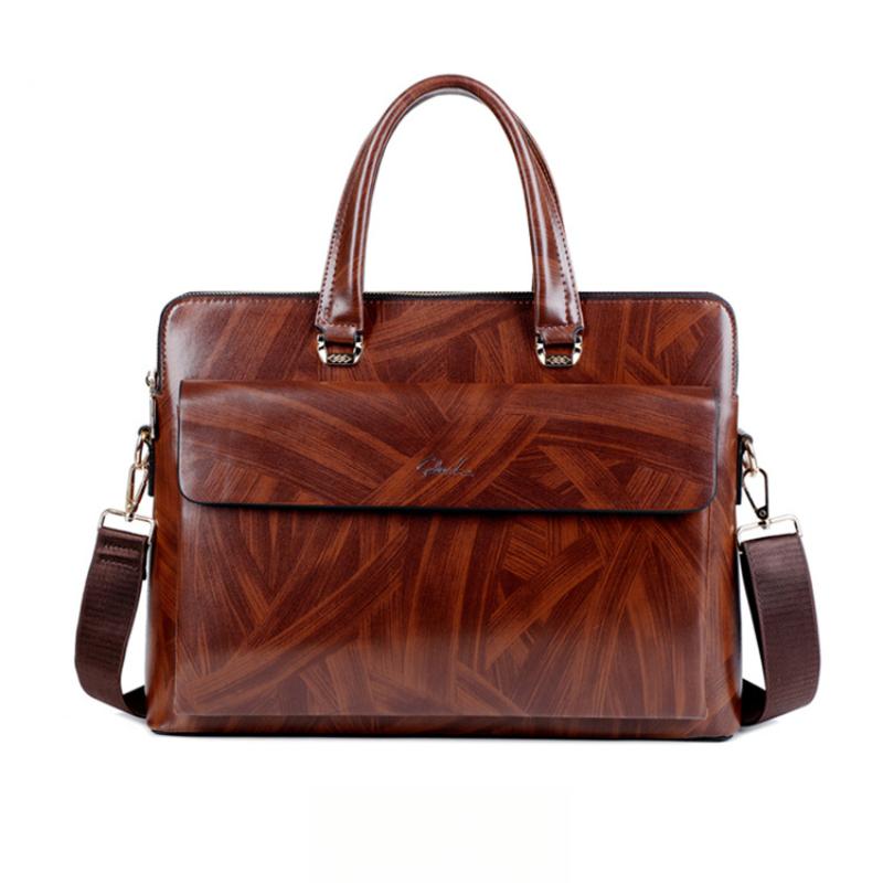 

Мужская новая деловая сумка для ноутбука Модная мужская одноплечевая сумка-мессенджер Портфель Большой вместимости Ретро наплечная сумка 39cm*7cm*29cm хаки