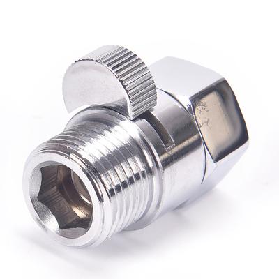 Full Brass G1/2" Flow Quick Control Shut-Off Valve Shower Head Hand Water Saver