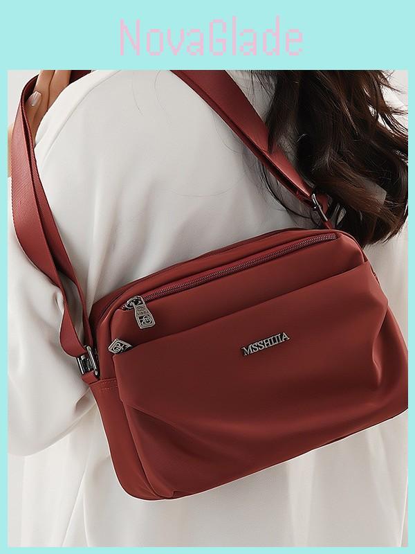 Ladies Small Tote Bag With Textile Material And Practical Compartments For Everyday Carry