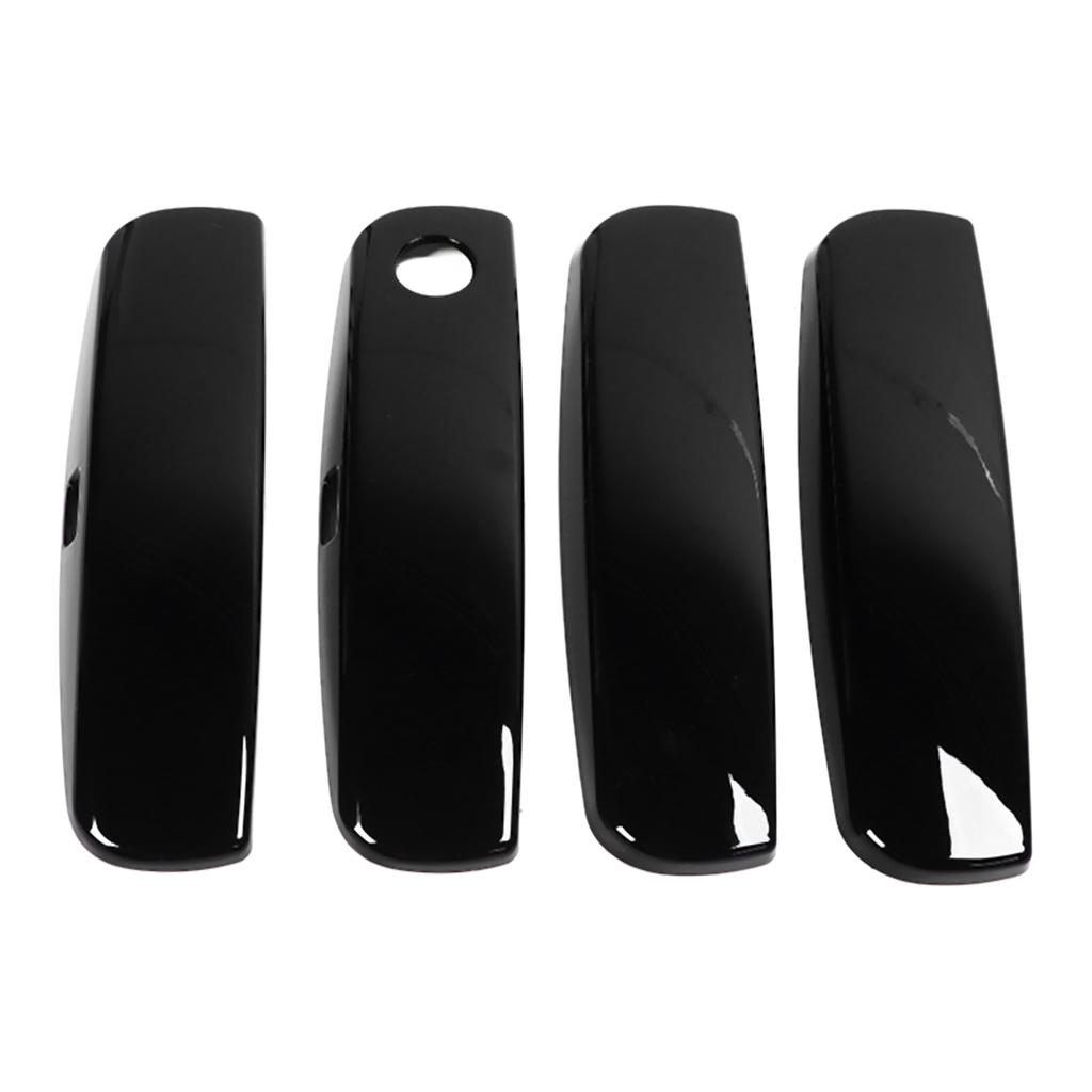 4 Stück Glänzend Schwarz Türgriff Dekor Abdeckung Zierleiste Ersatz für Dodge Charger 2011‑2020