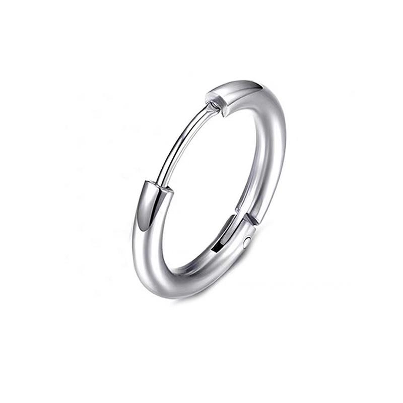 

Клипса для уха из титановой стали, не требующая прокола: Модные круглые серьги для мужчин и женщин