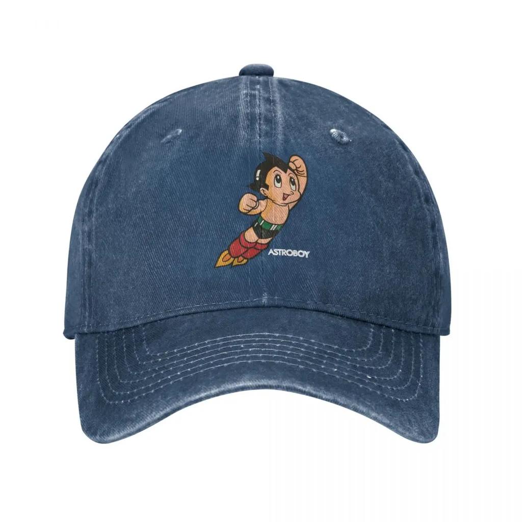 Vintage Astroboy Anime Robot Summer Visor Cap Dad Baseball Cap Vintage Astro Boy Space Cartoon Unisexga Hat Denim Outdoor Casquette