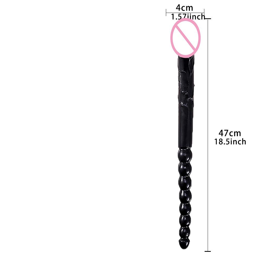Anal Beads & Penis - Shaped, 47cm Long Double - Ended Realistic Dildo, Suitable for Female Masturbation and Lesbian Erotic Use