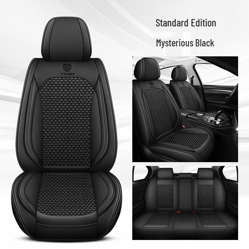 Ice Silk All-Season Car Seat Cushion - Universal Fit for Five-Seat Cars