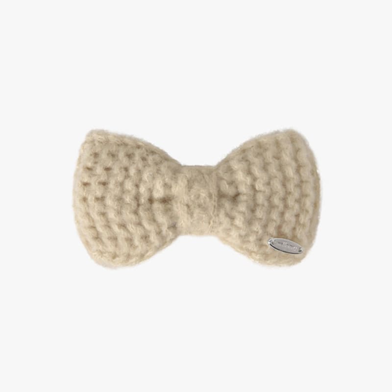 Mellotory Petite Ribbon Knit Hairpin (cream)