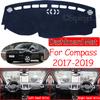 Sunshade Dashmat Protect Carpet Car Accessories 2nd Gen for Jeep Compass 2017 2018 2019 MK2 Anti-Slip Mat Dashboard Cover Pad