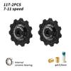 MUQZI Derailleur Ceramic Pulley Wheel 11T 12T 13T 14T 7-11 Speed Bike Rear Derailleur Jockey Wheel for Shimano Sram