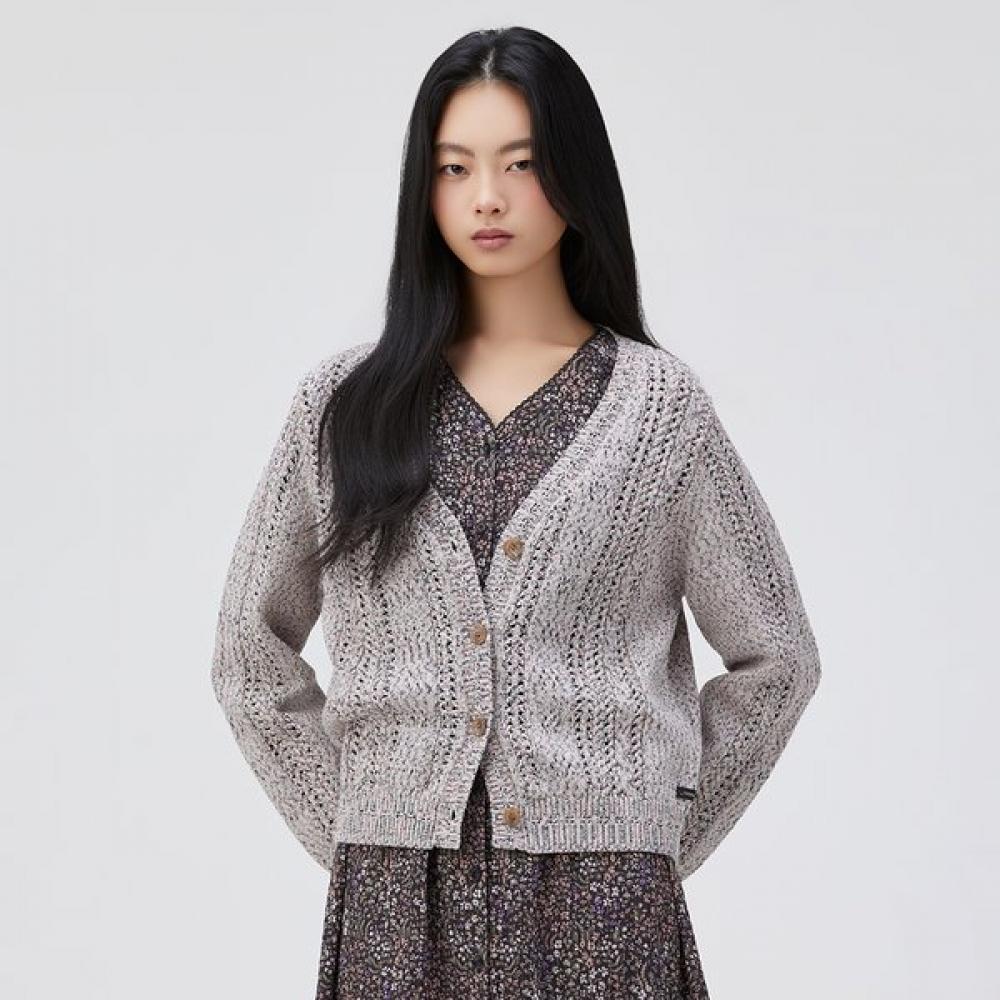 Thursday Island V Neck Cable Knit Cardigan T262mcd134w