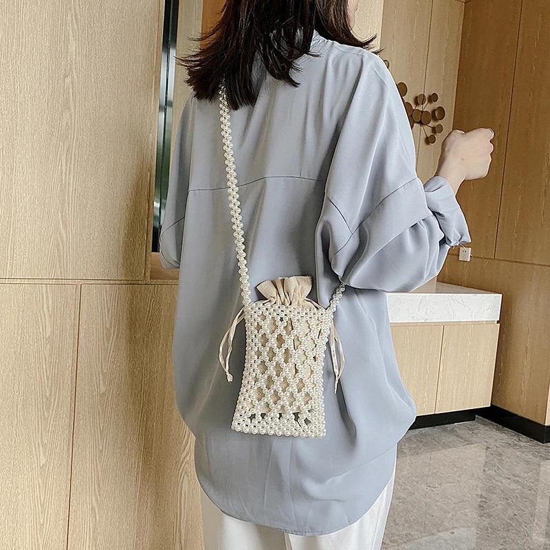 Высококачественные сумки через плечо с жемчужными бусинами — фото 3