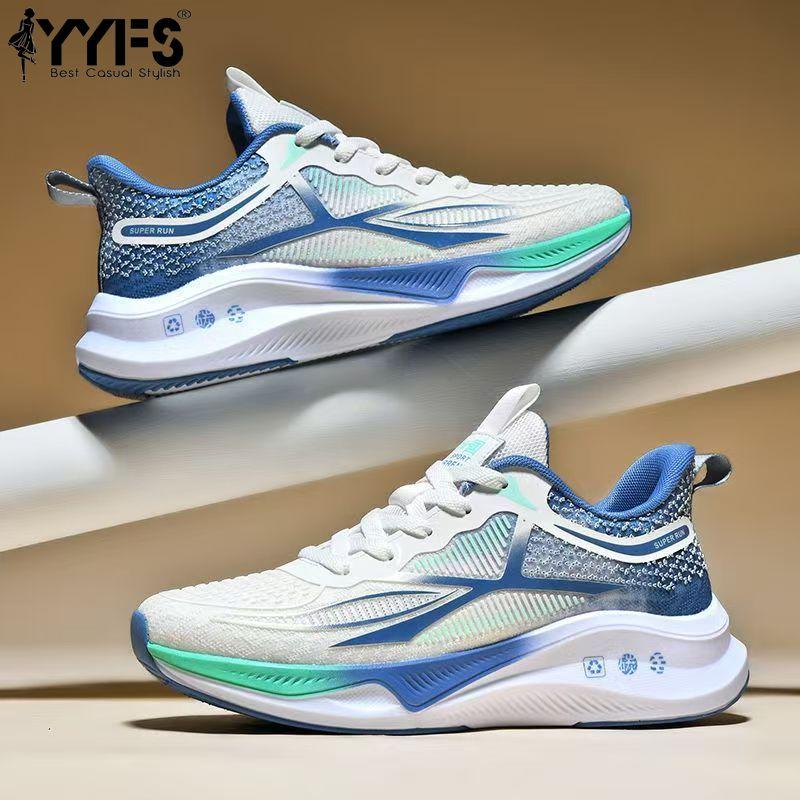 Spring and Autumn Running Ultra-light Student Shoes Soft Sole New Anti-slip Sports Shoes Racing Lightweight Running Shoes Breathable