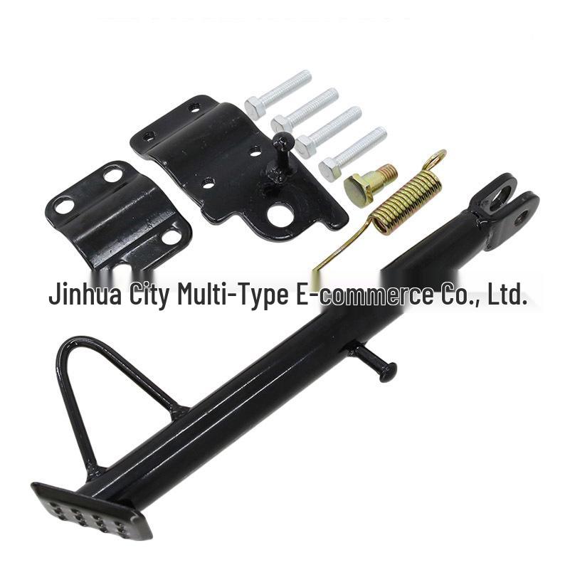 Electric Vehicle Accessories: Single & Double Kickstands, Side Stand with Screws, Springs, Hooks for Bikes and Motorcycles