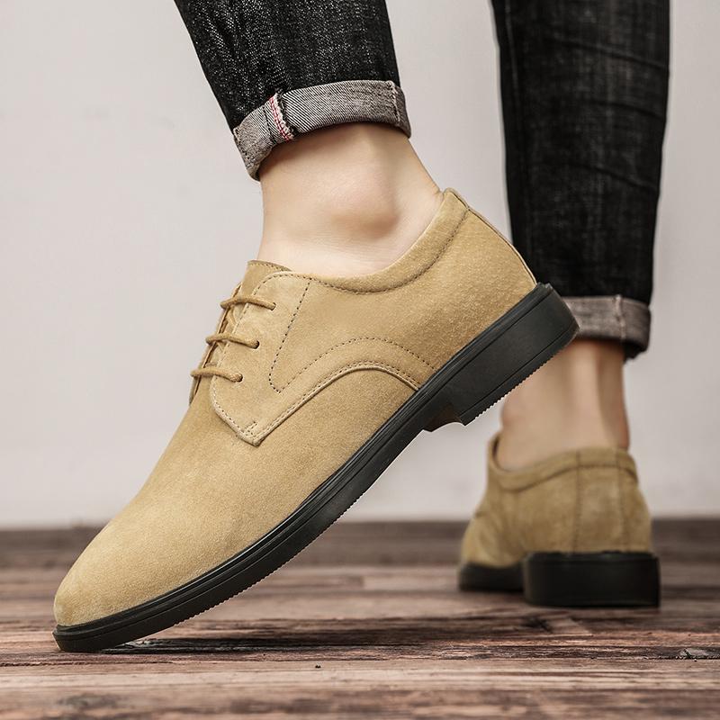 Fashion Men Dress Shoes lace up oxfords Fashion Leather Shoes round toe High Quality Business Shoe Formal Party shoes men footwear