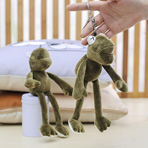 Baharat Frog Keychain Set (2-Piece Set) - Cute, Popular Korean Pendant, Key Charm, Multi-Function Key Ring, Bag Charm, Stylish Keychain, Wallet Charm,