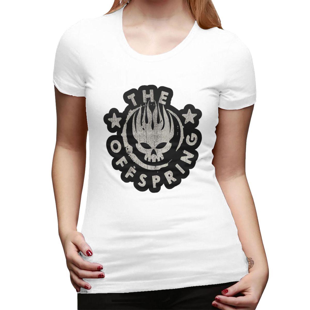 

Punk The Offspring TShirt for Women Round Neck Streetwear T Shirts Womens Tees Short Summer Clothes Tops S