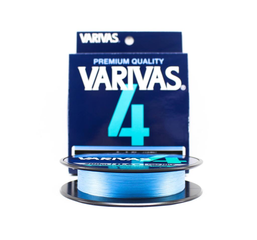 Varivas PE-Schnur Varivas 4 X4 Blau 200 m PE 0,6 Max. 10 Pfund (0595)