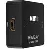HDMI to AV HDMI to RCA Deear 1080P Analog Audio for with Charging Black Converter, Converter, Compatible, Conversion, Output, TV/PS3/PS4/PS5/PC/BD