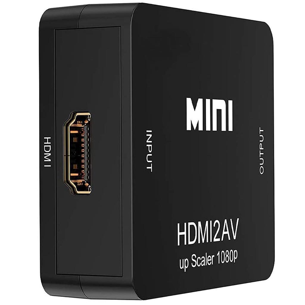 HDMI to AV HDMI to RCA Deear 1080P Analog Audio for with Charging Black Converter, Converter, Compatible, Conversion, Output, TV/PS3/PS4/PS5/PC/BD