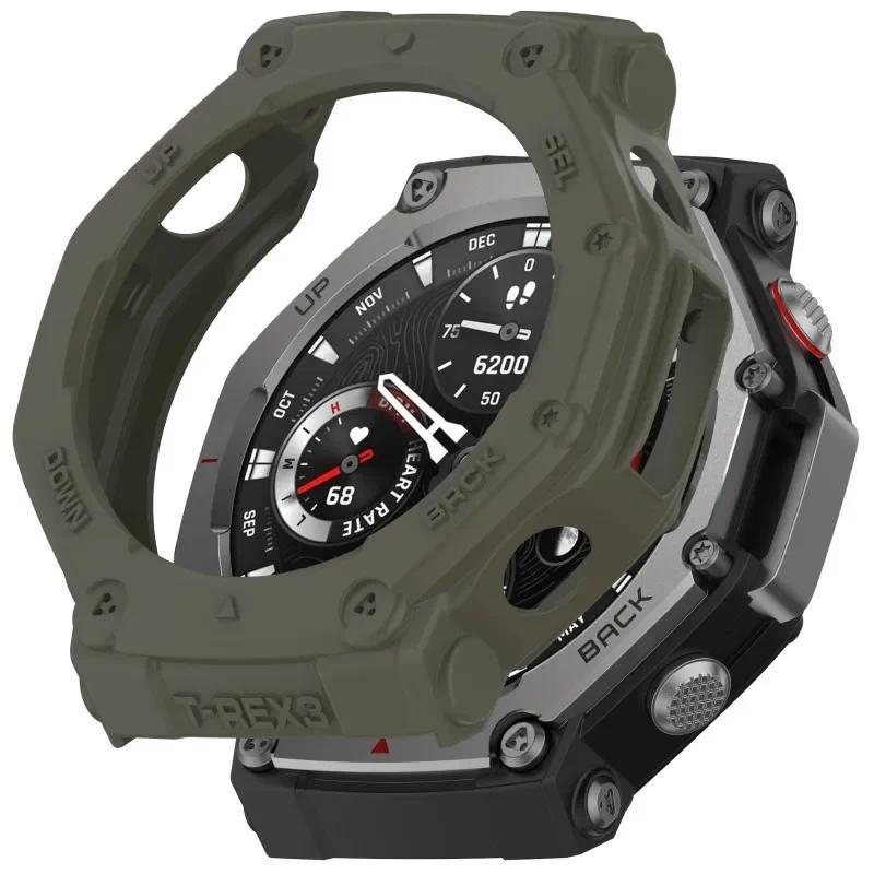 TPU Protective Case For Amazfit T-REX3 T-REX3 Pro 44mm T-REX3 Pro 48mm mart Watch Cover Soft Bumper Protector Shell Accessoies