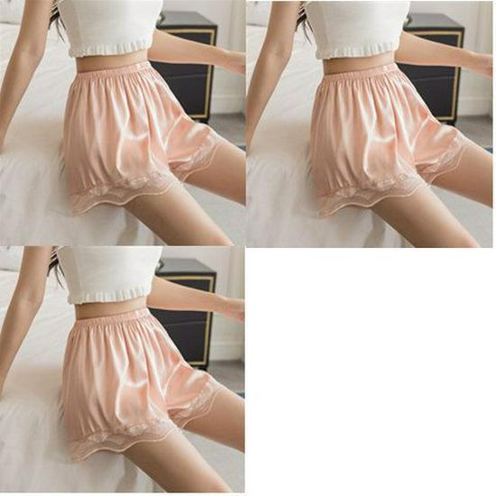 Ice Silk Women's Mid-Waist Loose Safety Shorts - Lightweight Summer Base Layer