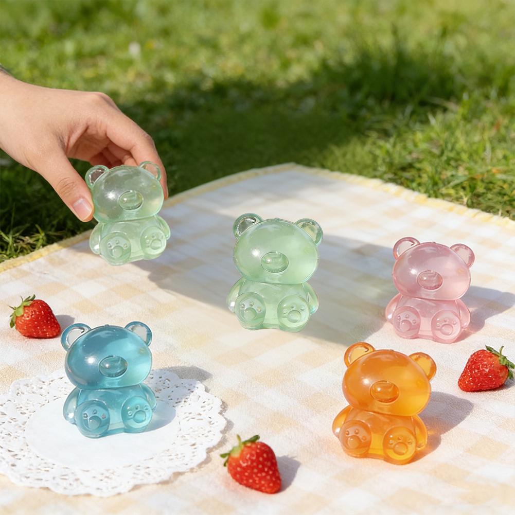 Cute Bear Maltose Stress-relieving Toy Colorful Sensory Toy Creative New Item Desk Decoration Stress Relief Doll Party Gifts