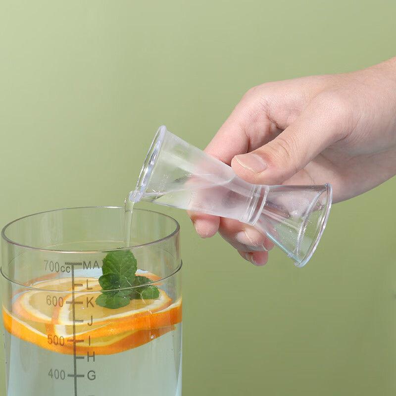 350ml/500ml/700ml/1000ml Shaker Bottle Plastic Cocktail Shaker Mixer Drinks Juice Milk Tea Wine Manual Shaker Cup Home Bar Tools