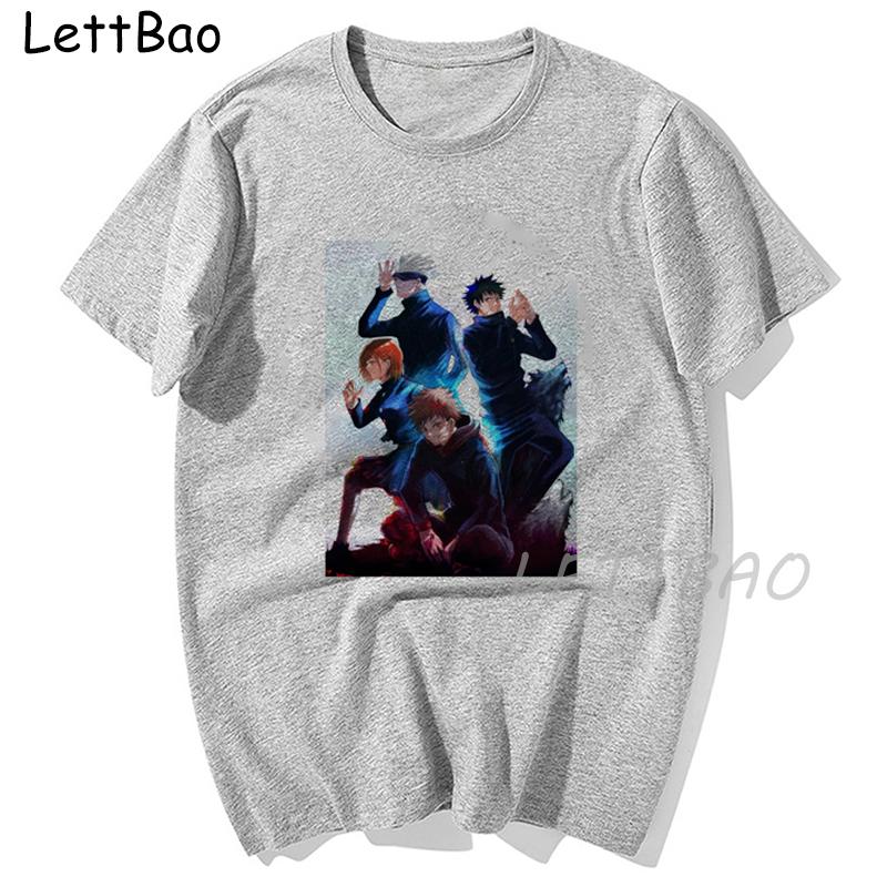 Japanese Anime Jujutsu Kaisen Yuji Itadori Harajuku Women T Shirt Manga Print Tees T Shirt Male