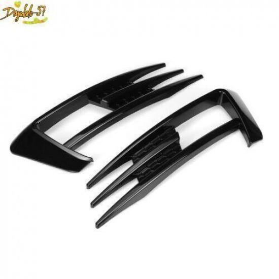 Glossy Black Front Fog Lamp Eyebrow Cover Trim Fit For Golf MK7 2014 2015-2017