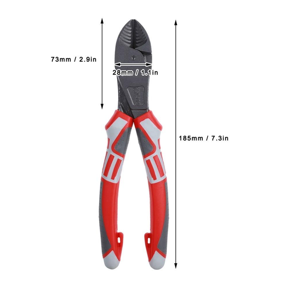 Ergonomic Handles Electrician Pliers 7 Inch Length Wire Cutter Pliers Electrical Repair