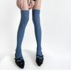 7 Colors Cotton Stockings Women Spring Autumn Soft Comfy Thigh High Socks Students JK Pure Color Ladies Socks Over The Knee